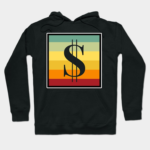 Vintage Dollar Symbol Birthday Gift Hoodie by GBDesigner